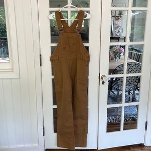 Dickies brown denim overalls